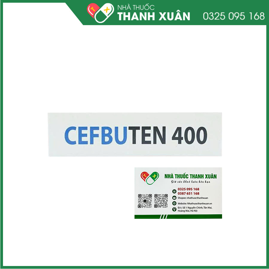 Cefbuten 400 điều trị các trường hợp nhiễm khuẩn vừa và nhẹ